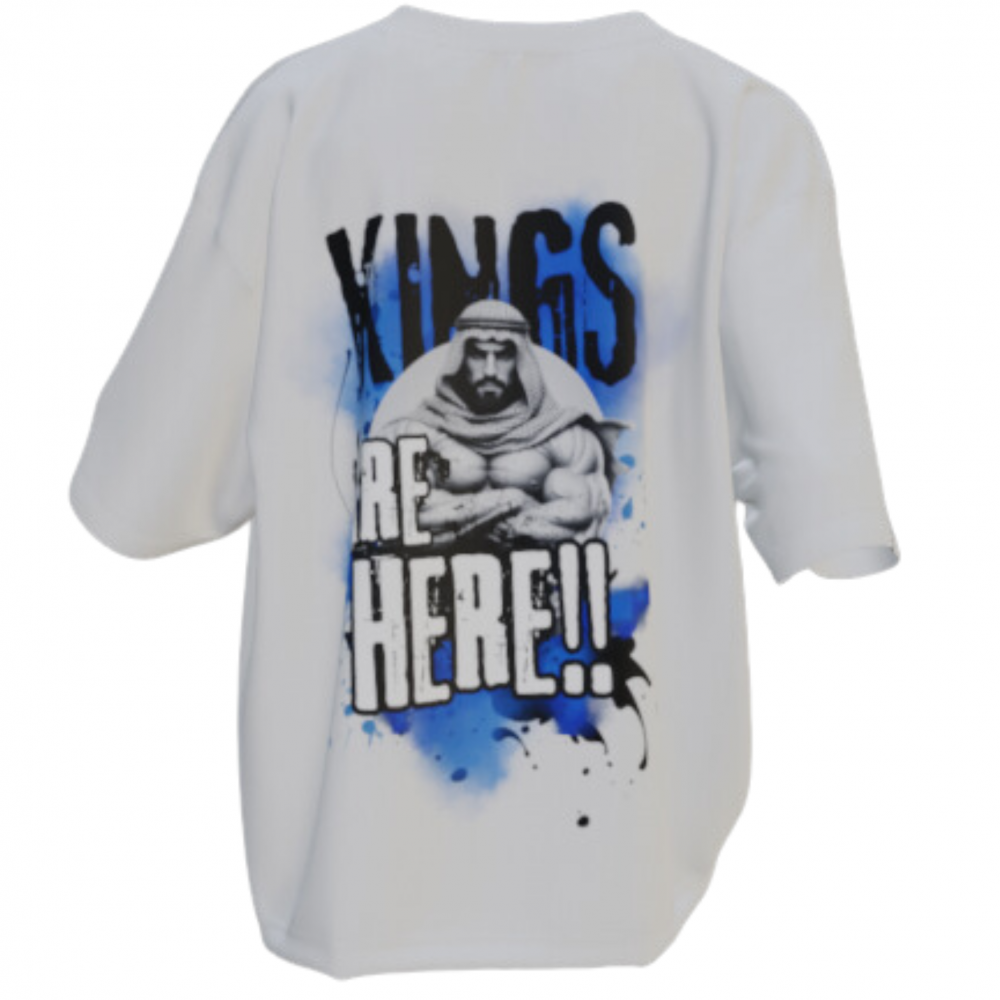  oversized kings are here gym  T-Shirt, 100% Cotton