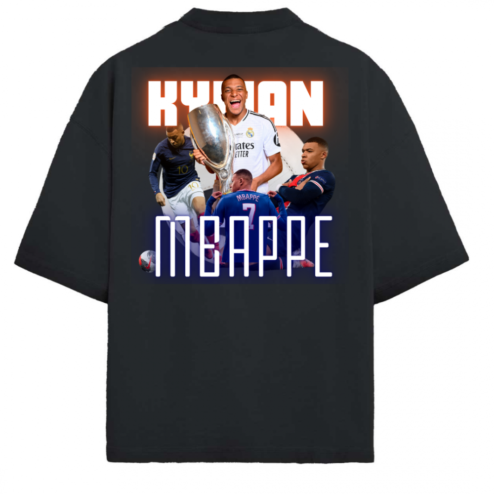  Kylian Mbappe oversized T-Shirts , 100% Cotton