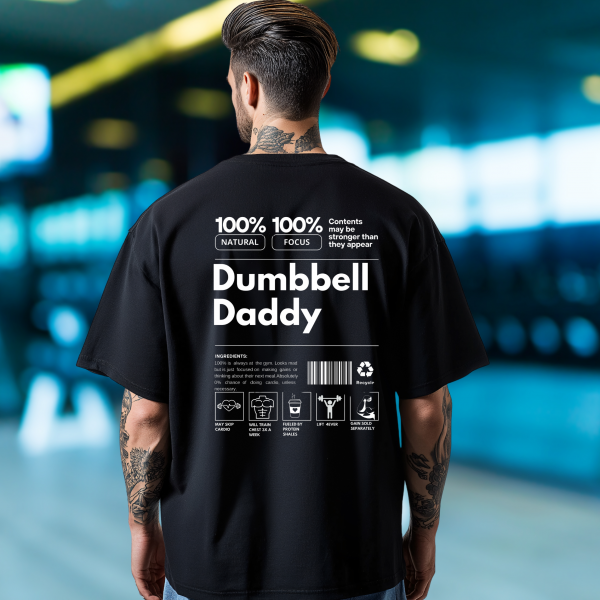  oversized gym  T-Shirt, 100% Cotton