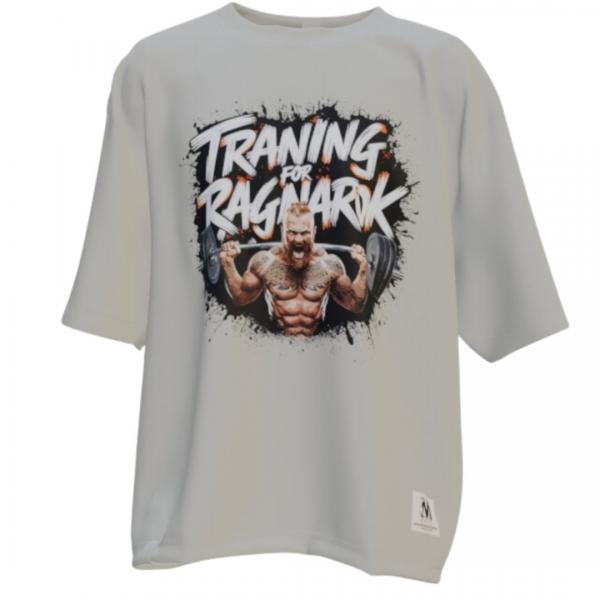  Oversized Gym and Fitness T-Shirt, 100% Cotton