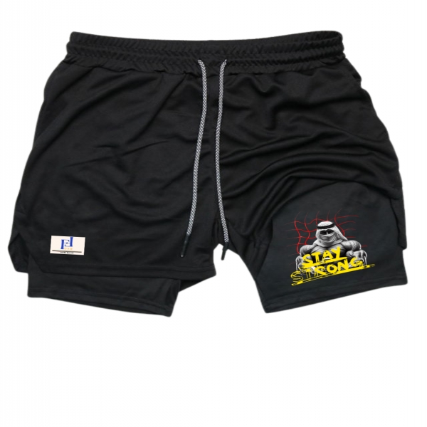 Shemagh design gym short