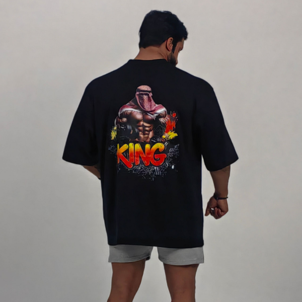  oversized king gym  T-Shirt, 100% Cotton