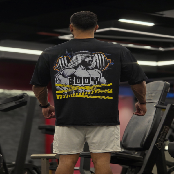  oversized body under construction gym  T-Shirt,...