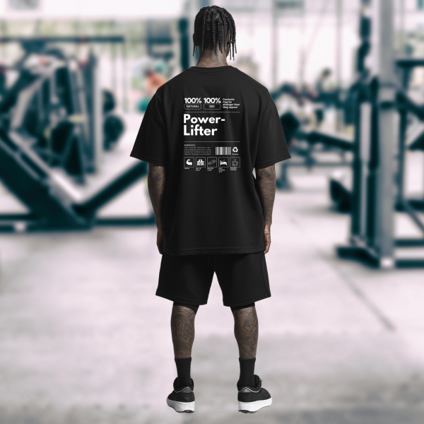  oversized gym  T-Shirt, 100% Cotton